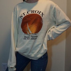 Brandy Melville Pale Yellow Sweatshirt